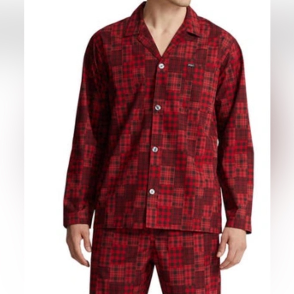 Ralph Lauren Red and Black Plaid Button-Down Shirt